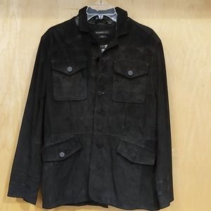 John Varvatos Suede 3/4 length coat.